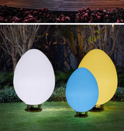 Светильник Яйцо 43х80 питание от АКБ, RGB